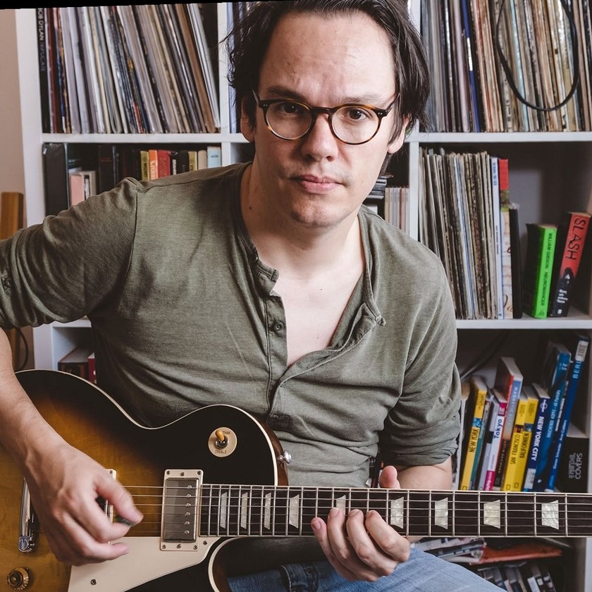 Markus Brandstetter mit seiner Gibson Les Paul